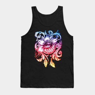 Dream Catcher Eye Flower Tank Top